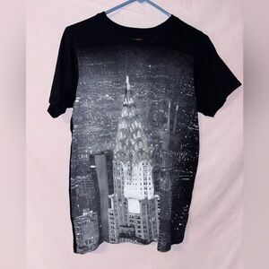 Joe Fresh Black Cityscape Tee